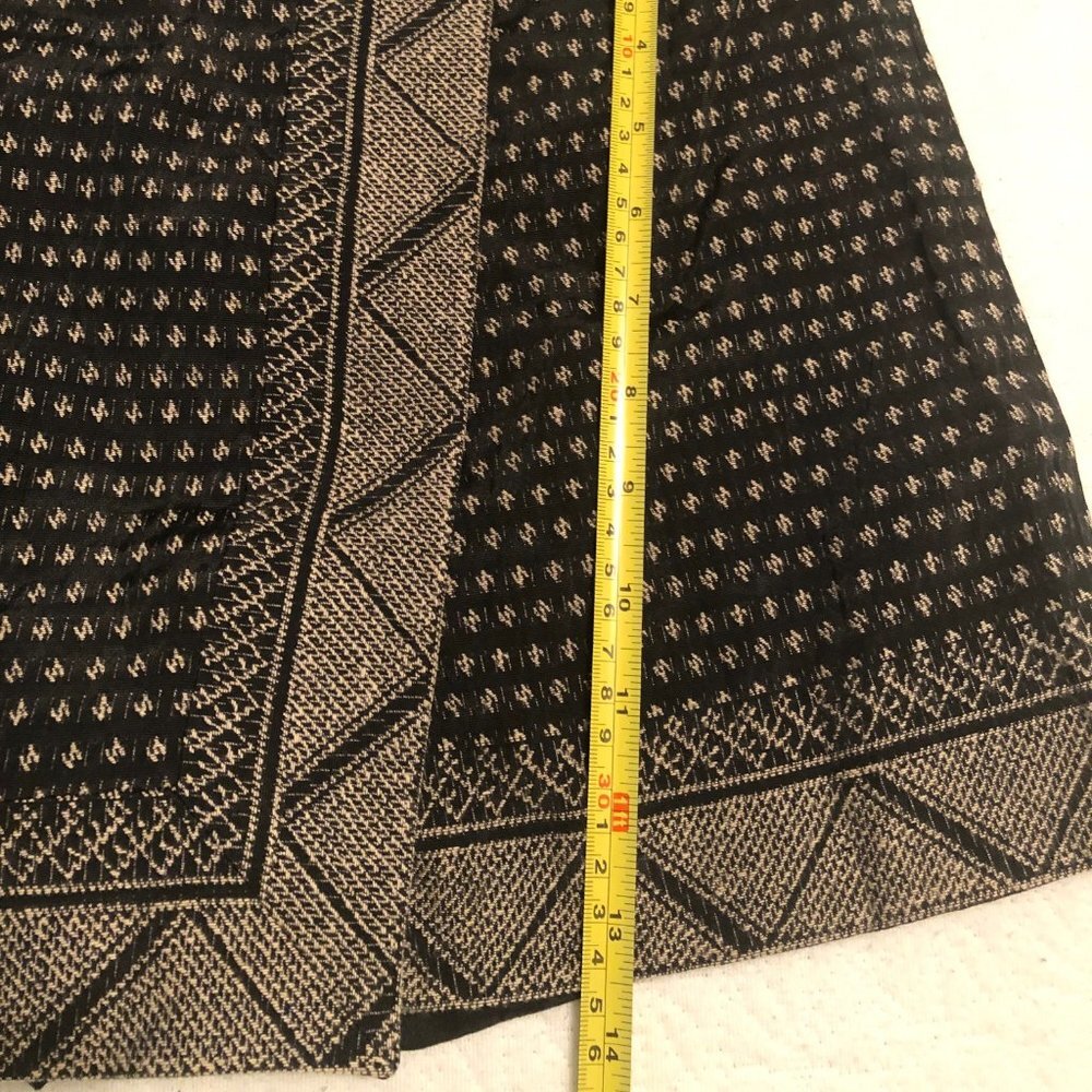 Gaia BCBGMaxAzria Black/Gold geometric Skirt Combo Size Large Women - Picture 4 of 8